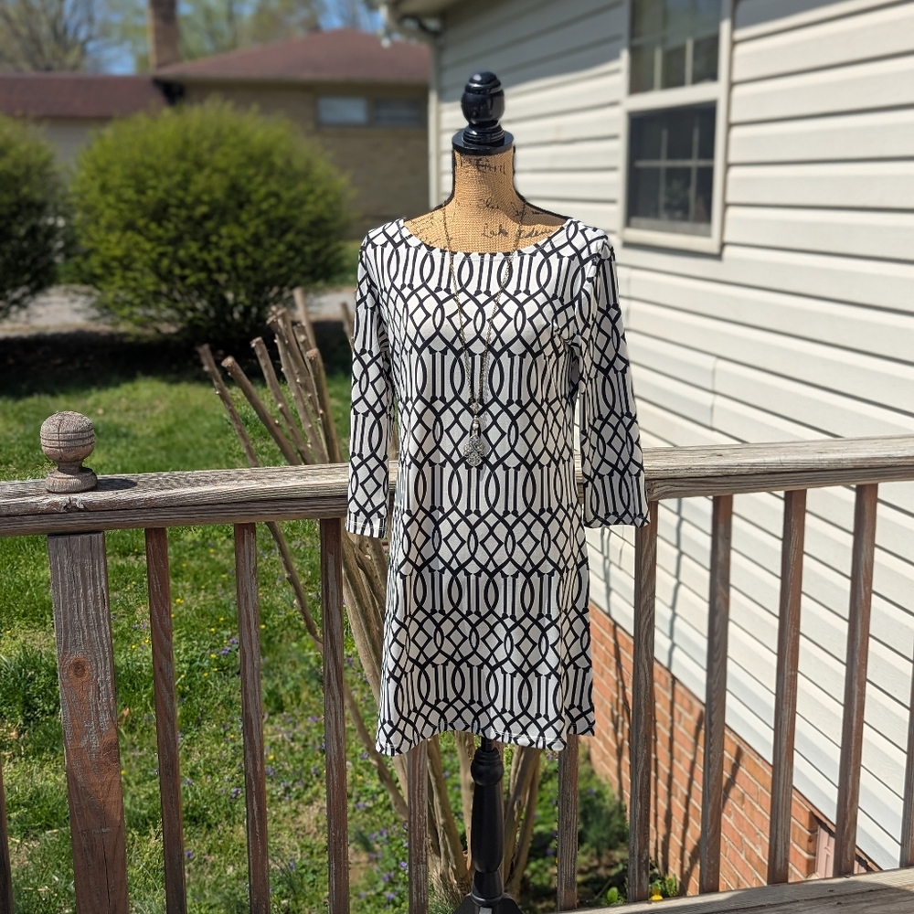 Polyester Geometric Lightweight Dress